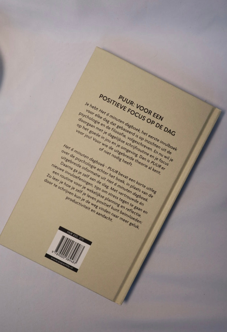 Het 6 minuten dagboek Puur - Beige