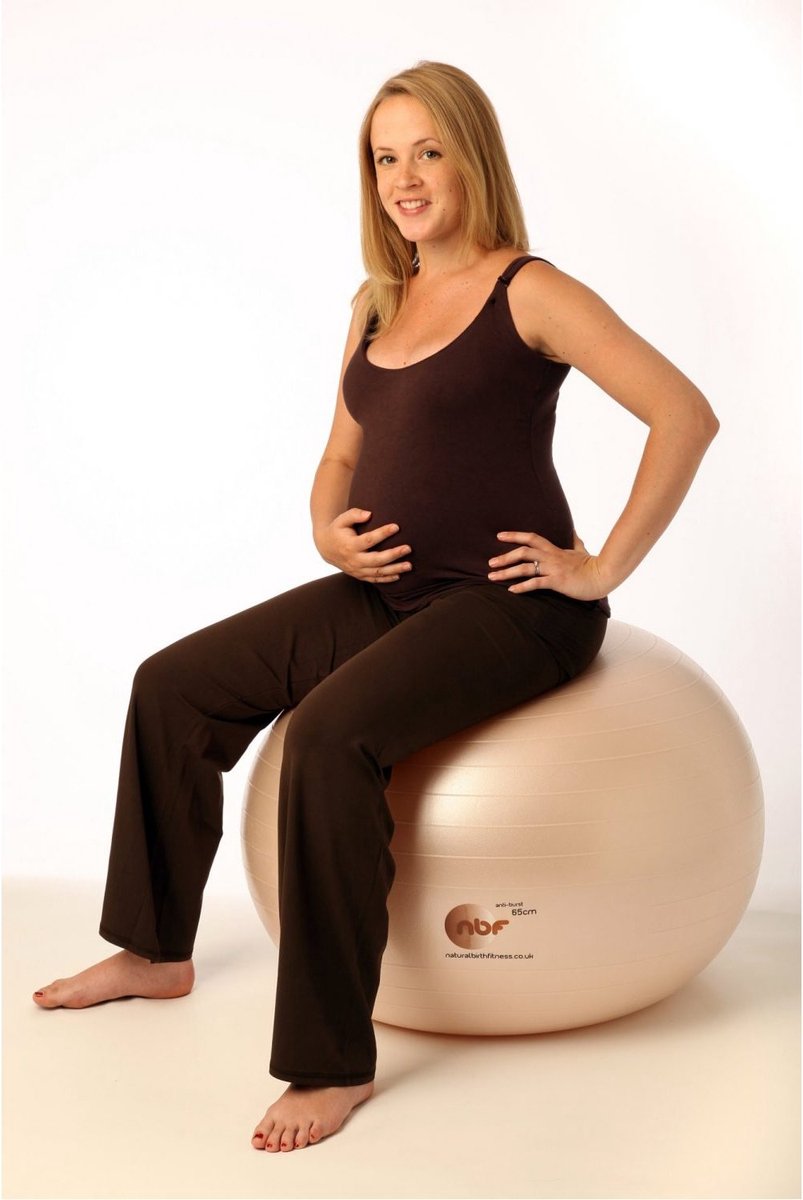 Bevalbal Goud - Birth ball - met pompje