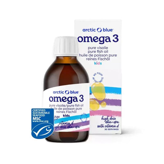 Arctic Blue Omega 3 pure visolie met vitamine D kids 150 ml
