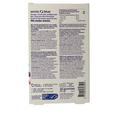 Arctic Blue Omega 3 DHA, EPA en vitamine D [3+ jaar]