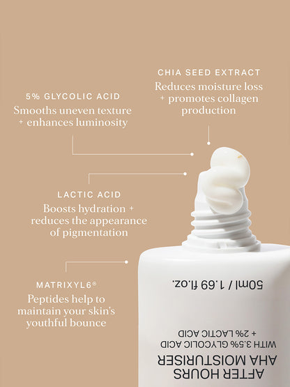 After Hours AHA Moisturiser 50ml