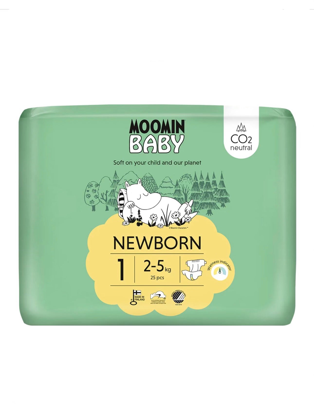 Moomin Baby Luiers maat 1 [25 stuks] 2-5 kg