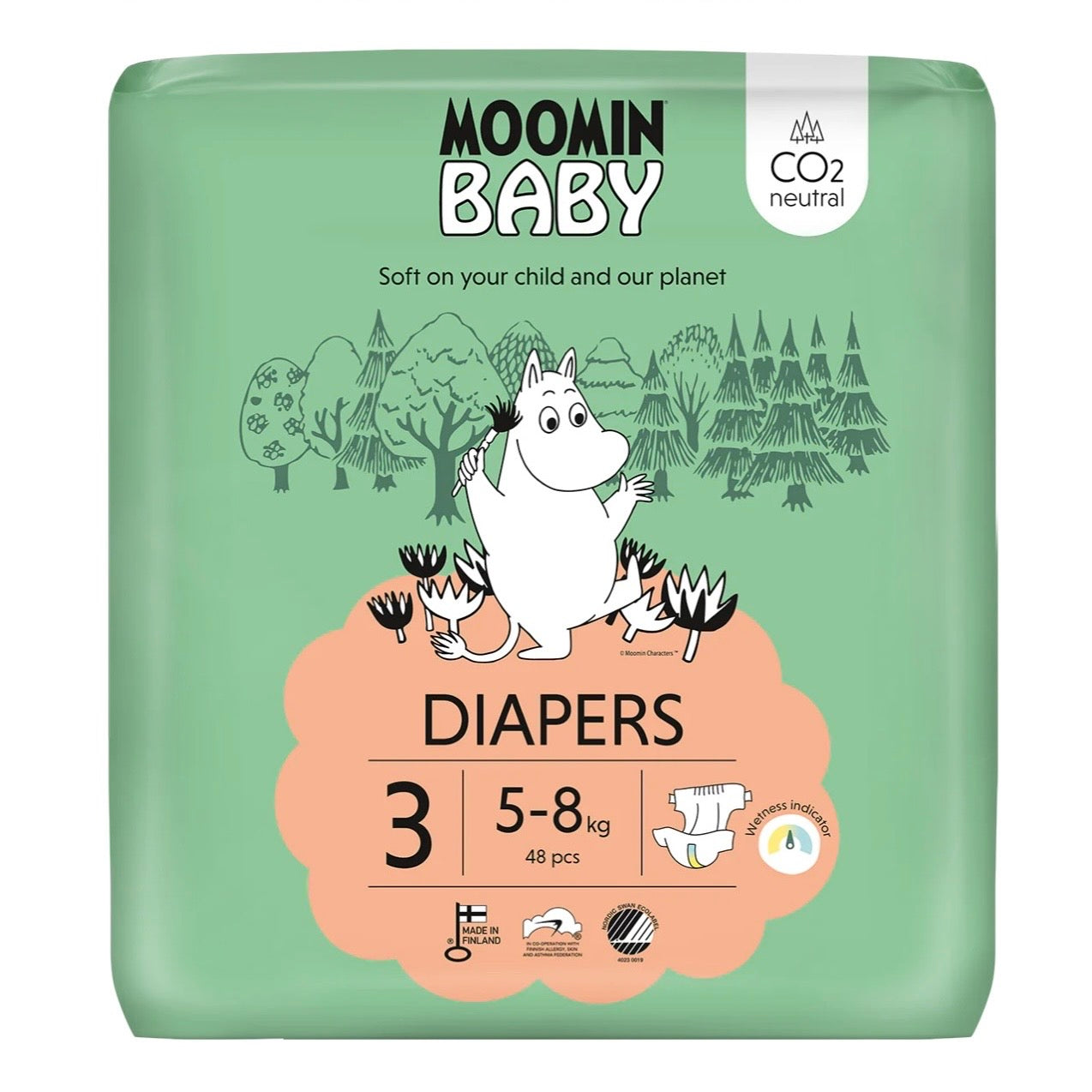 Moomin Baby Luiers maat 3 [48 stuks] 5-8 kg