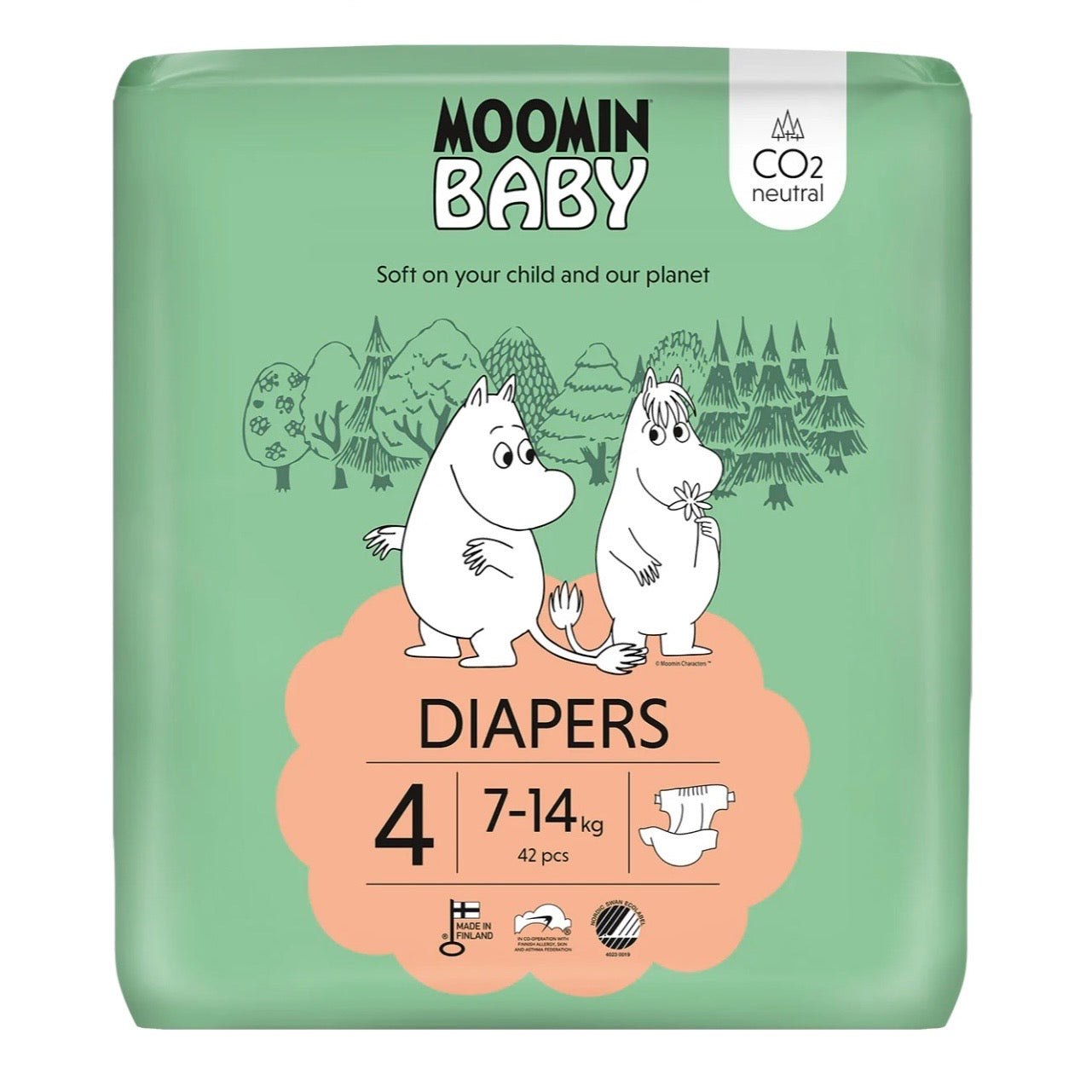 Moomin Baby Luiers maat 4 [42 stuks] 7-14 kg