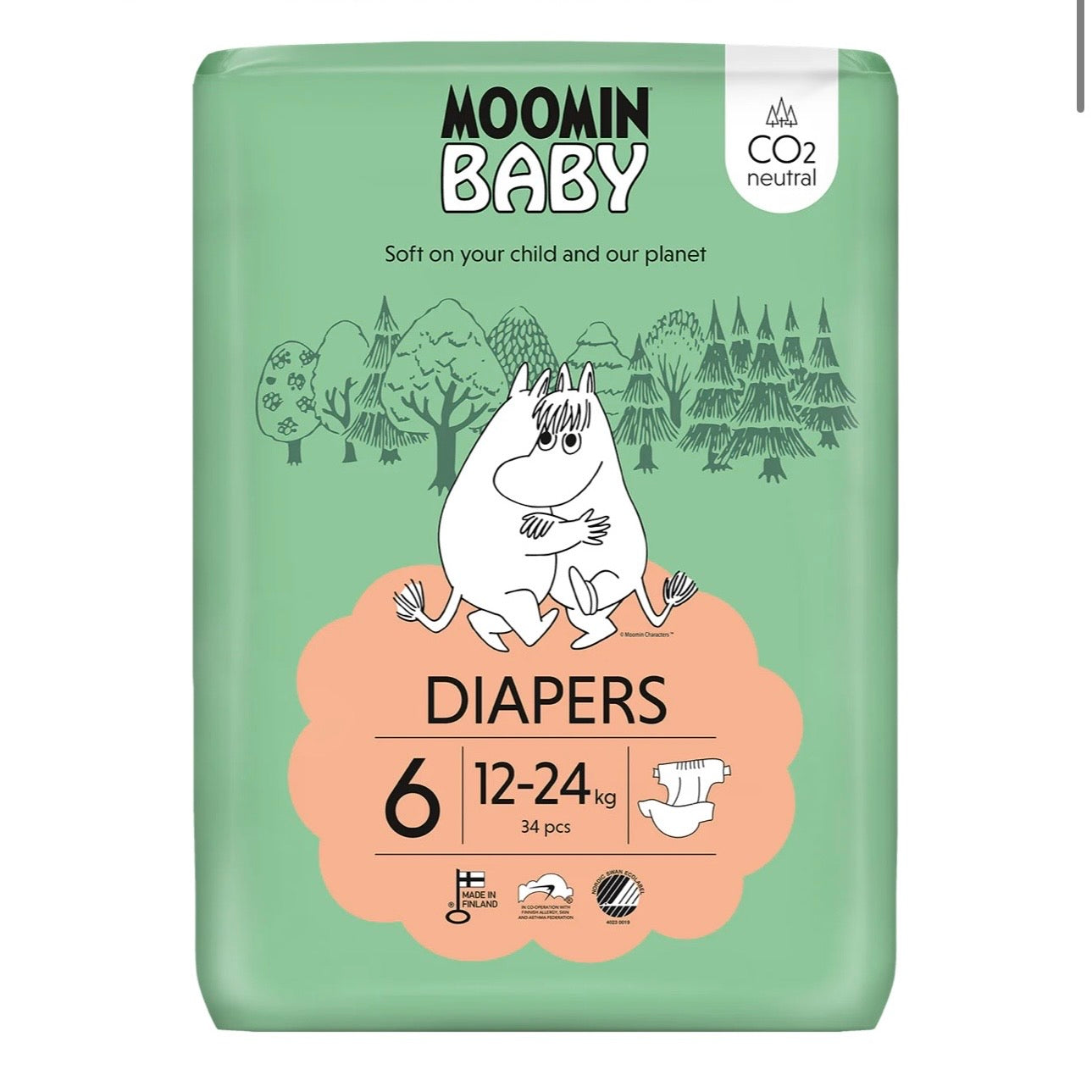 Moomin Baby Luiers maat 6 [34 stuks] 12-24 kg